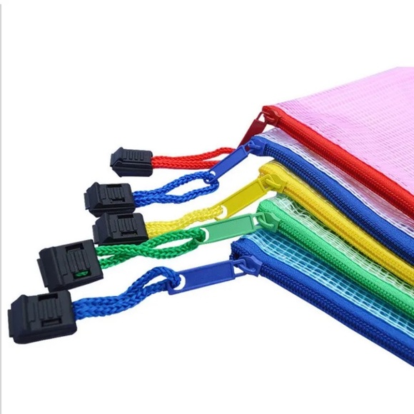 Clear Bag TSA Check School Organizer Zip Up See Through Essentials - Picture 5 of 6